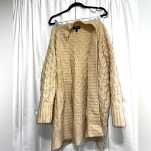 Size Medium/Large- Cream EXPRESS Oversized Cardigan